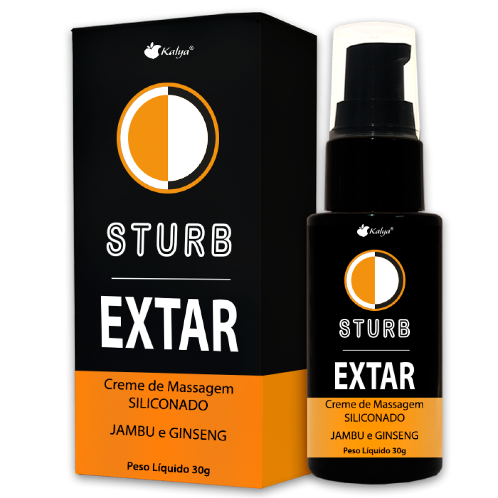 STURB EXTAR CREME RETARDANTE MASCULINO 30G KALYA Este Creme irá tirar um pouco da sensibilidade para que você aproveite mais a relação e sinta mais prazer. STURB EXTAR CREME RETARDANTE MASCULINO 30G KALYA