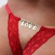 CALCINHA GISLAINE COM FRASE EM STRASS RED As palavras tem poder. CALCINHA GISLAINE COM FRASE EM STRASS RED