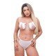 CONJUNTO BEIJO BORBOLETA COM PEROLAS BRANCO