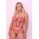 CONJUNTO CROPPED ADRIANA VERMELHO ILLUSION Conjunto Cropped Adriana-Feita em tule com detalhes em elástico-Esse conjunto é super versátil e pode ser usado em diversas ocasiões, além de ser uma peça super moderna a transparência do tule deixa ela sensual. CONJUNTO CROPPED ADRIANA VERMELHO ILLUSION