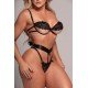 CONJUNTO PRESENTE INUSITADO PRETO 1489 O Conjunto Presente inusitado é um espetáculo de pura sensualidade e luxo que uma lingerie pode conferir. CONJUNTO PRESENTE INUSITADO PRETO 1489
