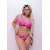 CONJUNTO STRAPPY EM RENDA NANA ROSA NEON 1468