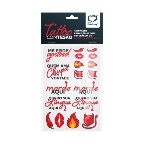 TATOO COM TESAO CARTELA COM 18UND. 