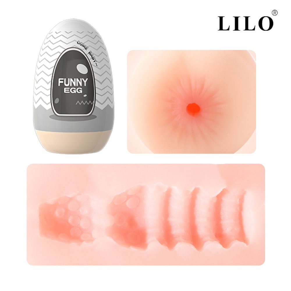 FUNNY EGG MASTUBADOR MA007 FUNNY EGG em Cyberskin - kit com 6 Modelos. FUNNY EGG MASTUBADOR MA007