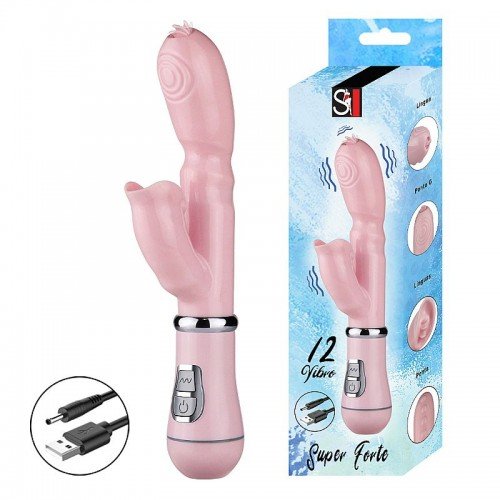 VIBRADOR PONTO G E CLITORIS RECARREGAVEL 