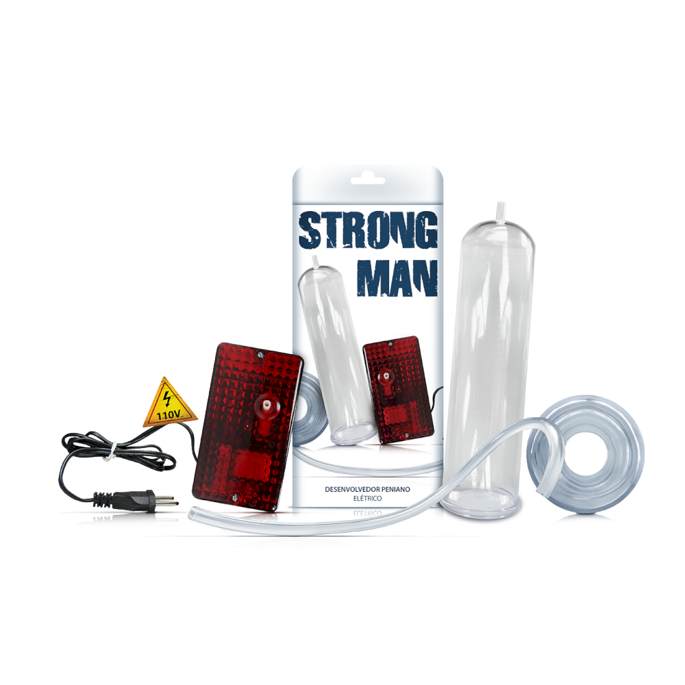 BOMBA STRONG MAN DESENVOLVEDOR PENIANO ELÉTRICO Para que busca melhorias no desempenho sexual, Strong Man é a solução! BOMBA STRONG MAN DESENVOLVEDOR PENIANO ELÉTRICO