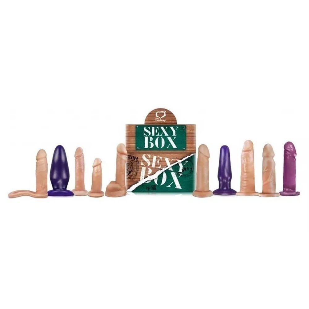 CAIXA SEXY BOX VERDE KIT COM 10 UNIDADES M PEÇAS SORTIDAS SEXY FANTASY