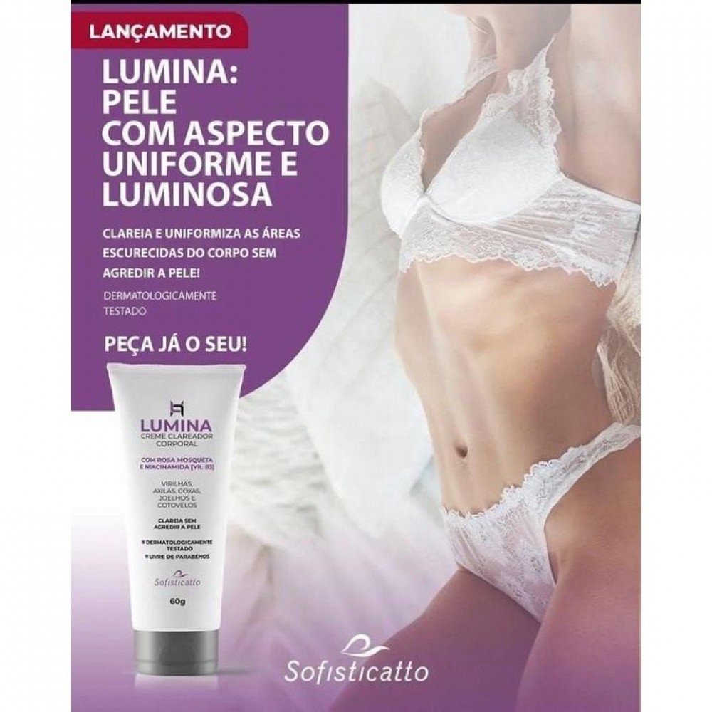 CREME CLAREADOR LUMINA 60G SOFISTICATTO