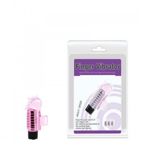 DEDEIRA VIBRATÓRIA COM SALIÊNCIAS FINGER VIBRATOR 