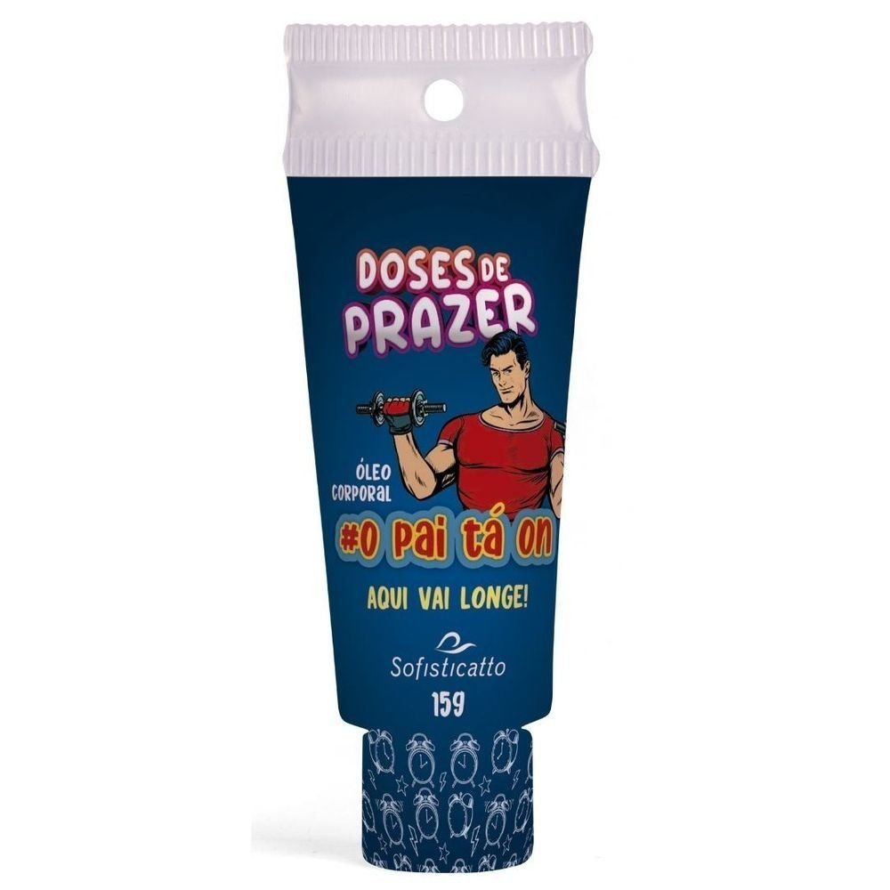DOSES DE PRAZER GEL O PAI TA ON 15G GEL RETARDANTE SOFISTICATTO Gel masculino O PAI TA ON da Sofisticatto melhora a circulação e induz a ereção mantendo-a mais firme e melhorando a performance sexual do homem, ajuda a ereção e a ejaculação durar por muito DOSES DE PRAZER GEL O PAI TA ON 15G GEL RETARDANTE SOFISTICATTO