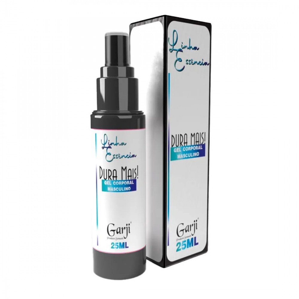 DURA MAIS GEL PROLONGADOR 25ML LINHA ESSESNCIA Transforme suas preliminares em momentos de puro prazer com o Dura Mais Gel de Massagem Masculino Garji. DURA MAIS GEL PROLONGADOR 25ML LINHA ESSESNCIA