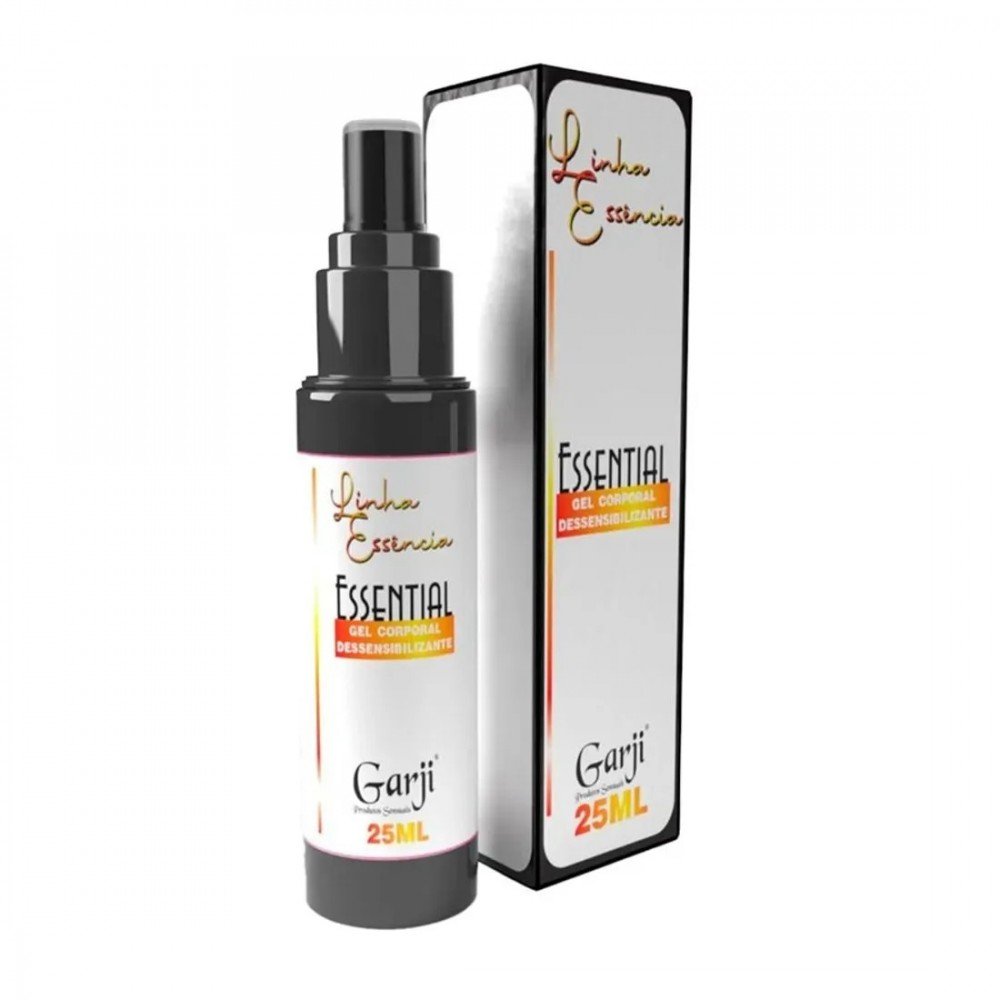 ESSENTIAL GEL DESSENSIBILIZANTE 25ML Lubrificação e Conforto Natural para Sexo AnalTransforme sua experiência íntima com mais prazer, conforto e segurança com o Gel Dessensibilizante Anal Essential da Linha Essência Garji. ESSENTIAL GEL DESSENSIBILIZANTE 25ML