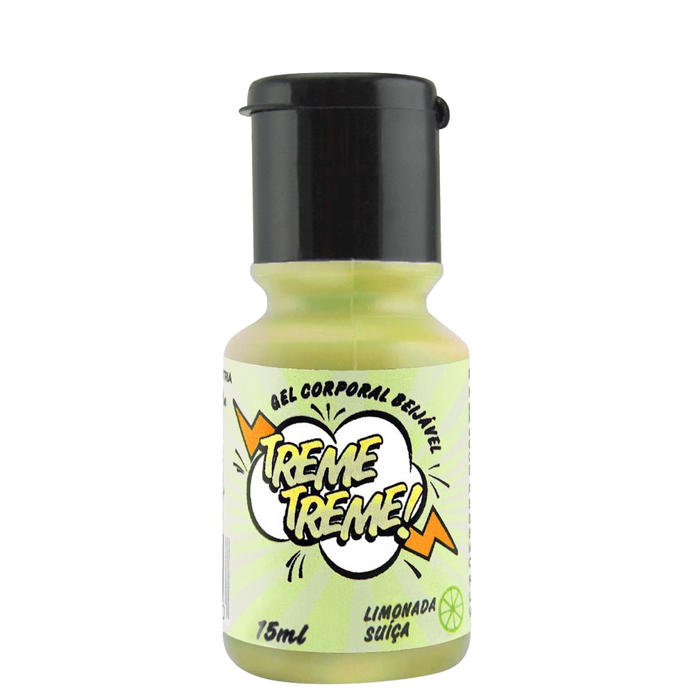 GEL TREME TREME O Gel Treme Treme da Garji é um Gel Beijável aromatizado com sensação de aquecimento além de sabores deliciosos com sensação eletrizante. GEL TREME TREME