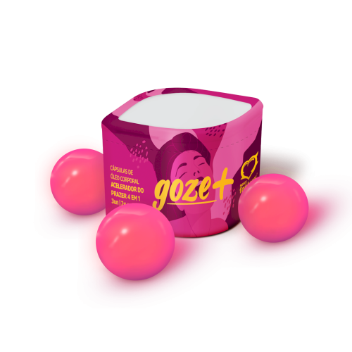 GOZE + ACELERADOR DE ORGASMO CAPSULA COM 3 UND