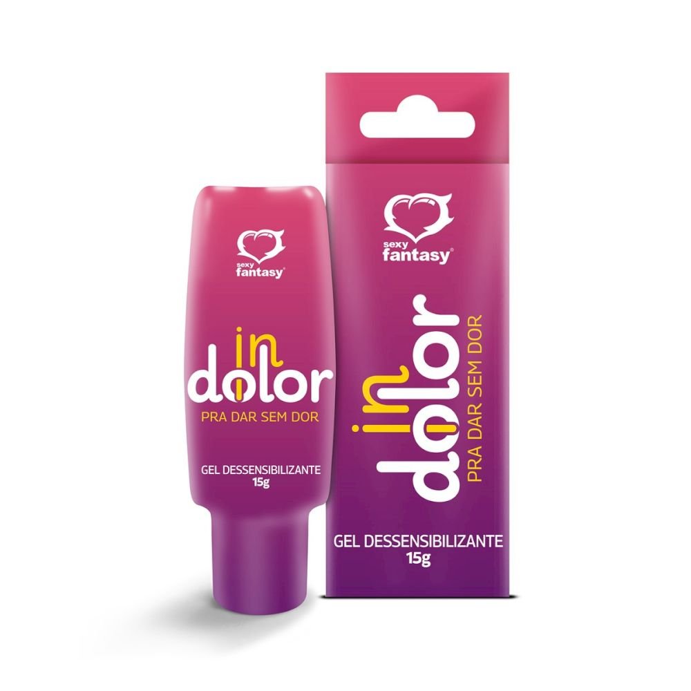 INDOLOR GEL DESSENSIBILIZANTE 15G SEXY FANTASY O InDolor é ideal para promover uma conexão maior entre o casal, permitindo que possam explorar novas sensações e se aventurar com novas posições sem que haja desconforto, pois ele possui ação dessensibilizan INDOLOR GEL DESSENSIBILIZANTE 15G SEXY FANTASY