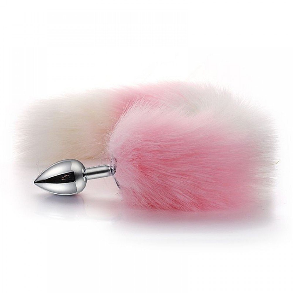 KIT GATINHA PLUG COM RABO E TIARA ROSA COM BRANCO Plug Anal Rabo de Raposa em aço com formato cônico que facilita a penetração, produzido em aço inoxidável e polido a mão, com calda na base extremamente macia, similar a um rabo de raposa. KIT GATINHA PLUG COM RABO E TIARA ROSA COM BRANCO