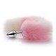 KIT GATINHA PLUG COM RABO E TIARA ROSA COM BRANCO Plug Anal Rabo de Raposa em aço com formato cônico que facilita a penetração, produzido em aço inoxidável e polido a mão, com calda na base extremamente macia, similar a um rabo de raposa. KIT GATINHA PLUG COM RABO E TIARA ROSA COM BRANCO
