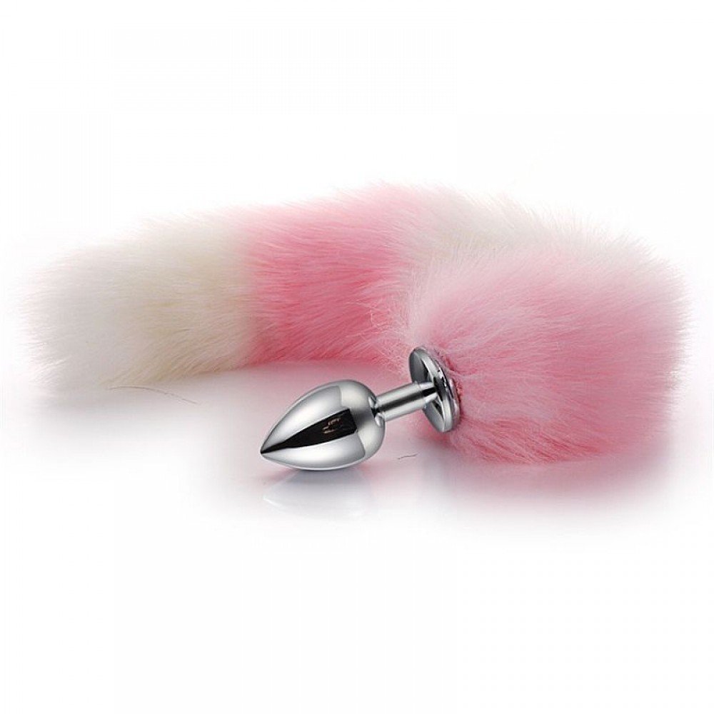 KIT GATINHA PLUG COM RABO E TIARA ROSA COM BRANCO Plug Anal Rabo de Raposa em aço com formato cônico que facilita a penetração, produzido em aço inoxidável e polido a mão, com calda na base extremamente macia, similar a um rabo de raposa. KIT GATINHA PLUG COM RABO E TIARA ROSA COM BRANCO