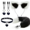 KIT RABO DE RAPOSA COM TIARA DE ORELHAS 7344