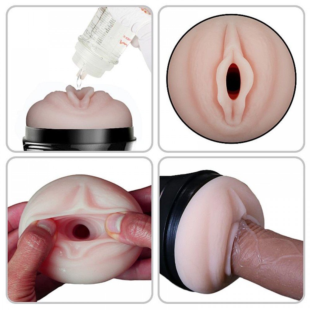 MASTURBADOR VAGINA CYBERSKIN COM VIBRO FORMATO LANTERNA