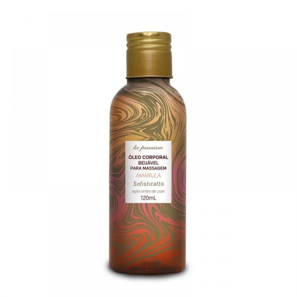 La Passion óleo Beijável Massagem 120ml Sofisticatto - Amarula La Passion Óleo Corporal Beijável para massagem. La Passion óleo Beijável Massagem 120ml Sofisticatto - Amarula
