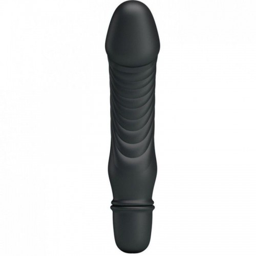 Mini Vibrador em Formato de prótese com 10 Modos de Vibração - PRETTY LOVE STEV PRETO