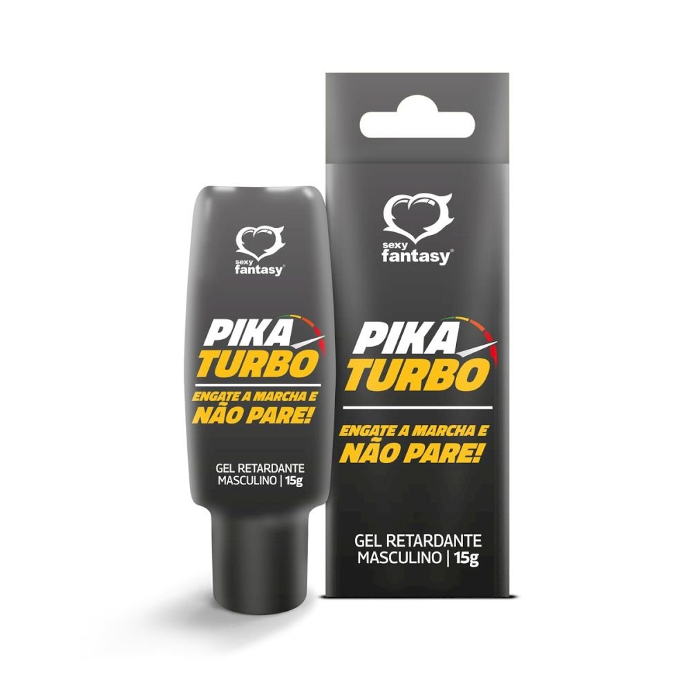 PIKA TURBO RETARDANTE GEL 15G Para homens que desejam dar o seu melhor na cama a Sexy Fantasy trouxe um produto que vai fazer o seu rendimento ir para outro nível. PIKA TURBO RETARDANTE GEL 15G