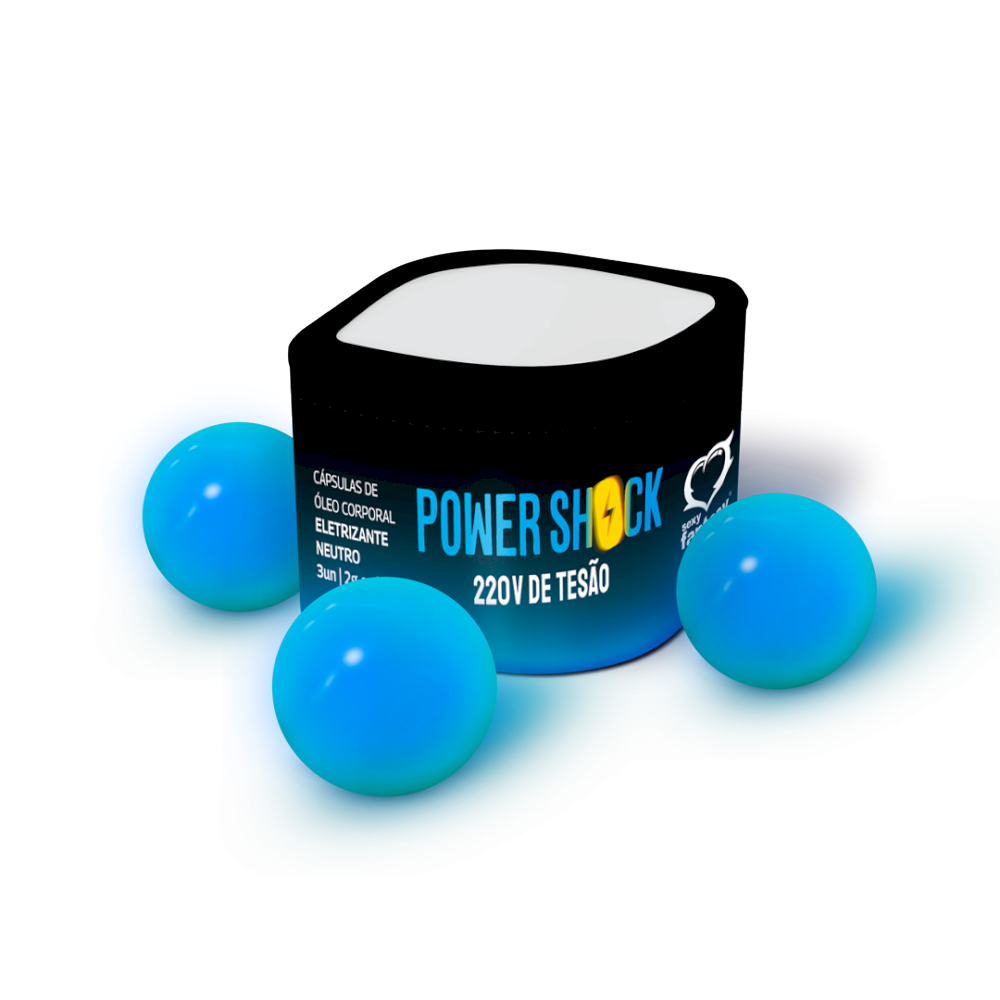 POWER SHOCK 220V ELETRIZANTE CAPSULA COM 3UND