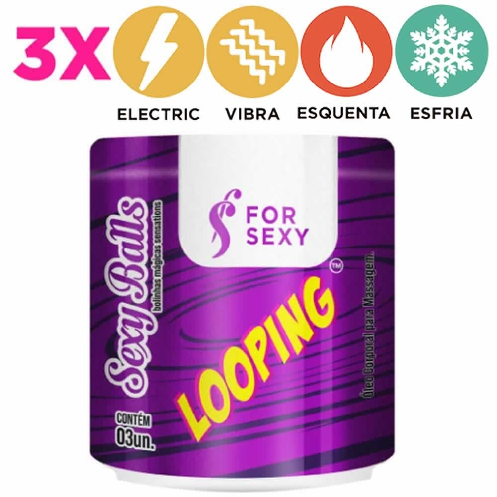 SEXY BALLS LOOPING 3 UNIDADES FOR SEXY Uma verdadeira Montanha Russa de emoções! SEXY BALLS LOOPING 3 UNIDADES FOR SEXY