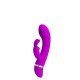 VIBRADOR CHRIST PRETY LOVE 7 MODOS Estimulador feminino hi-tech, com cerdas massageadoras do ponto G que movimentam-se em prazerosas ondas em 3 velocidades e estimulador de clitóris, na forma de coelho, com 7 funções de vibração que proporcionam inc VIBRADOR CHRIST PRETY LOVE 7 MODOS