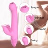 Vibrador recarregável com língua na ponta - DB067