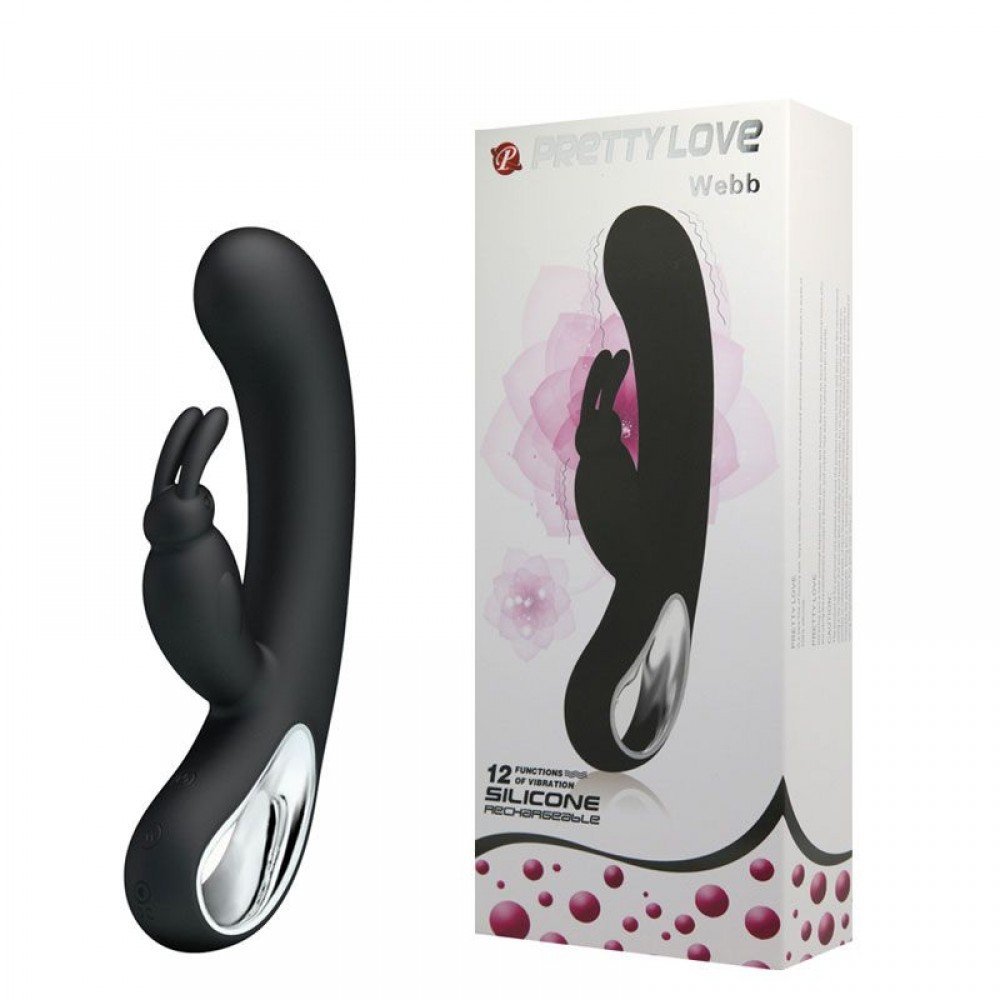 VIBRADOR RECARREGAVEL WEBB PONTO G COM ALÇA METALIZADA 12 MODOS Vibrador recarregável com alça metalizada, levemente curvado na ponta para estimulação do ponto G e estimulador clitoriano vibratório em formato de coelho. VIBRADOR RECARREGAVEL WEBB PONTO G COM ALÇA METALIZADA 12 MODOS