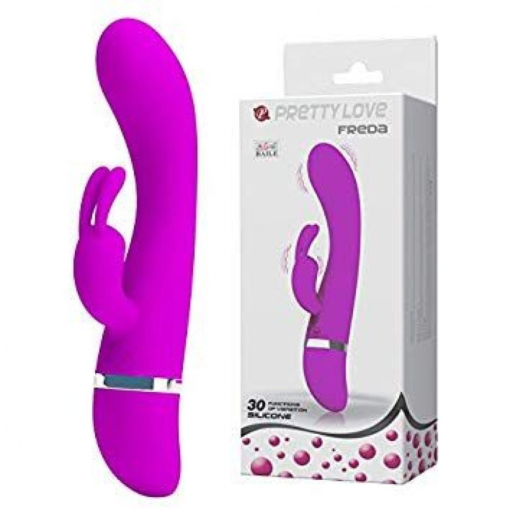 Pretty love Freda vibrador de silicone com formato de coelho Vibrador
em silicone, material macio e aveludado garantindo um toque delicioso
com a pele. Pretty love Freda vibrador de silicone com formato de coelho